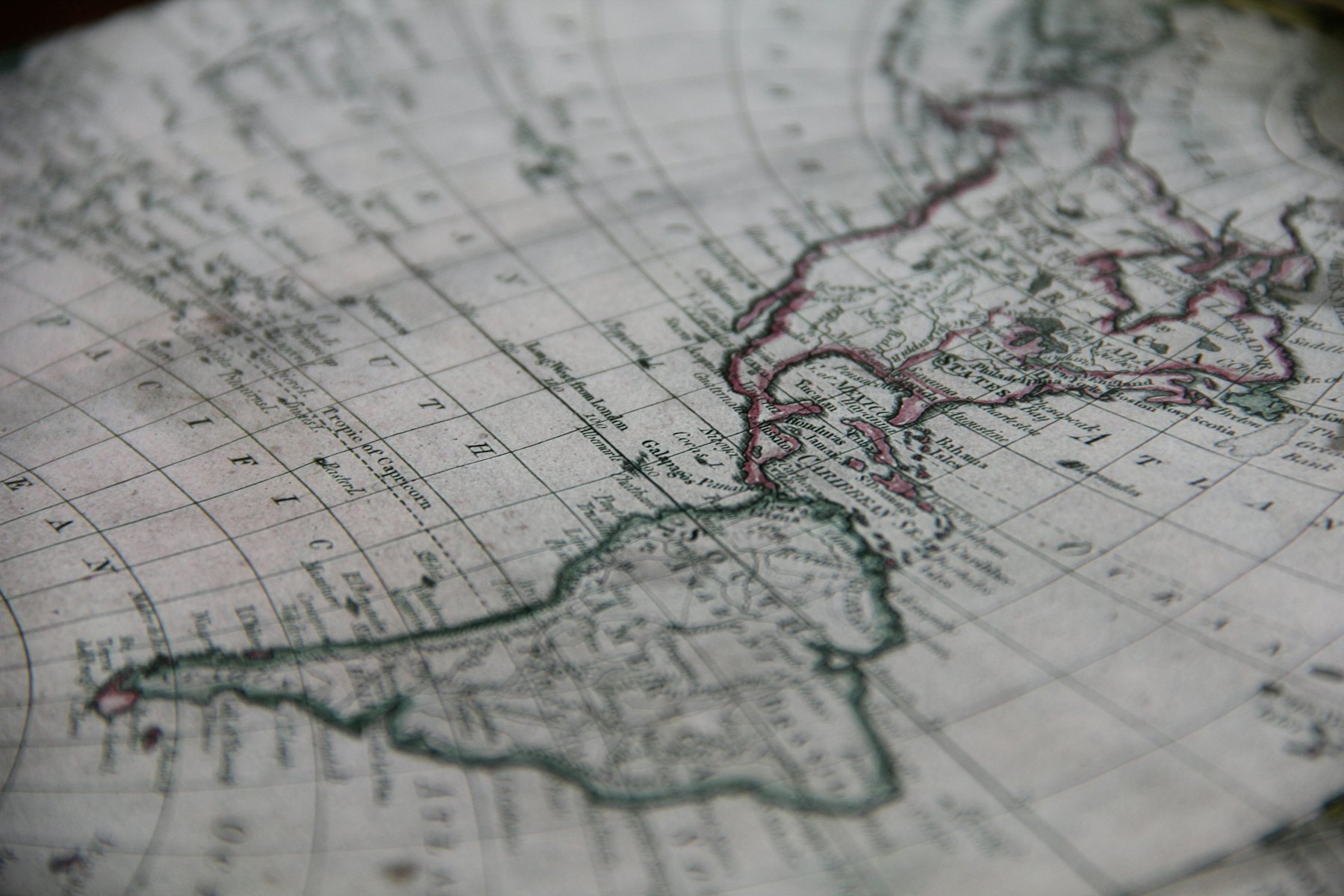 An antique engraved map